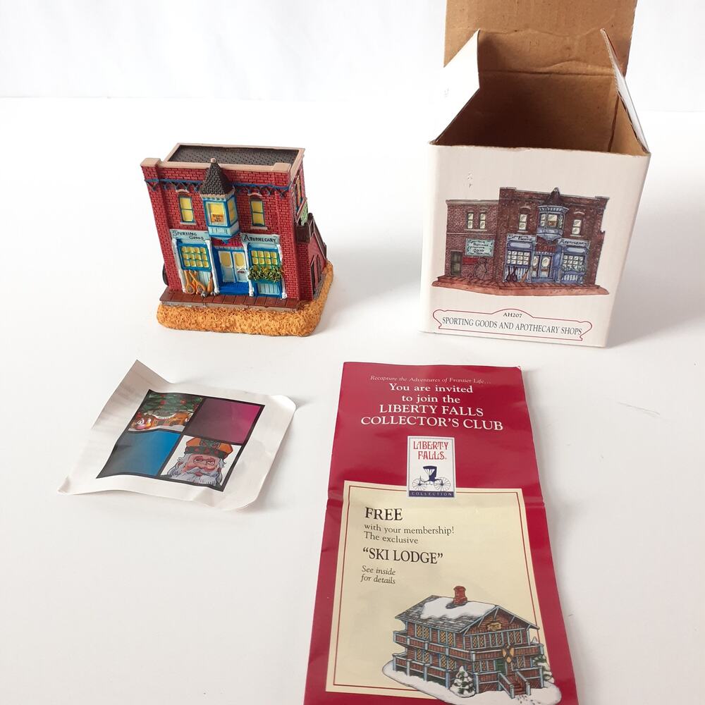 Liberty Falls Collection Sporting Goods & Apothecary Shops AH207 Mint in Box